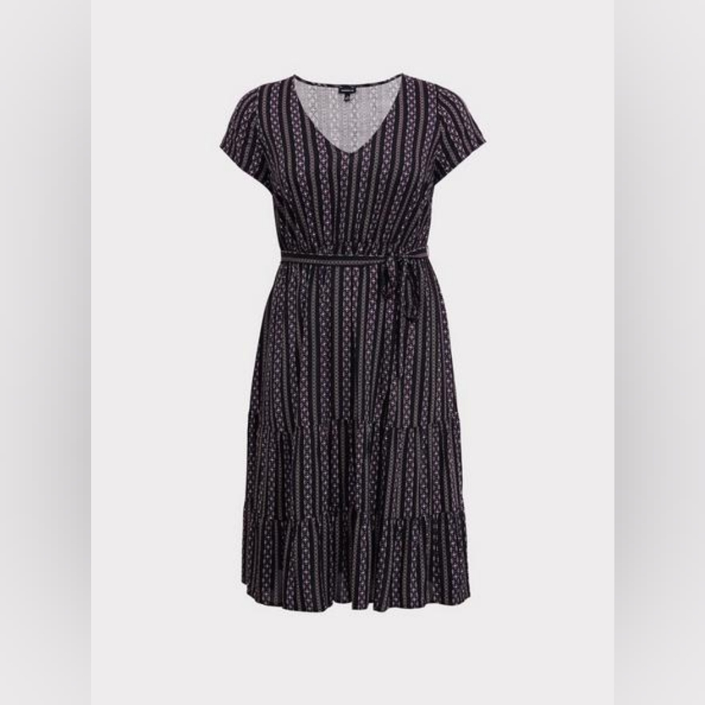 Midi Tiered Skater Dress